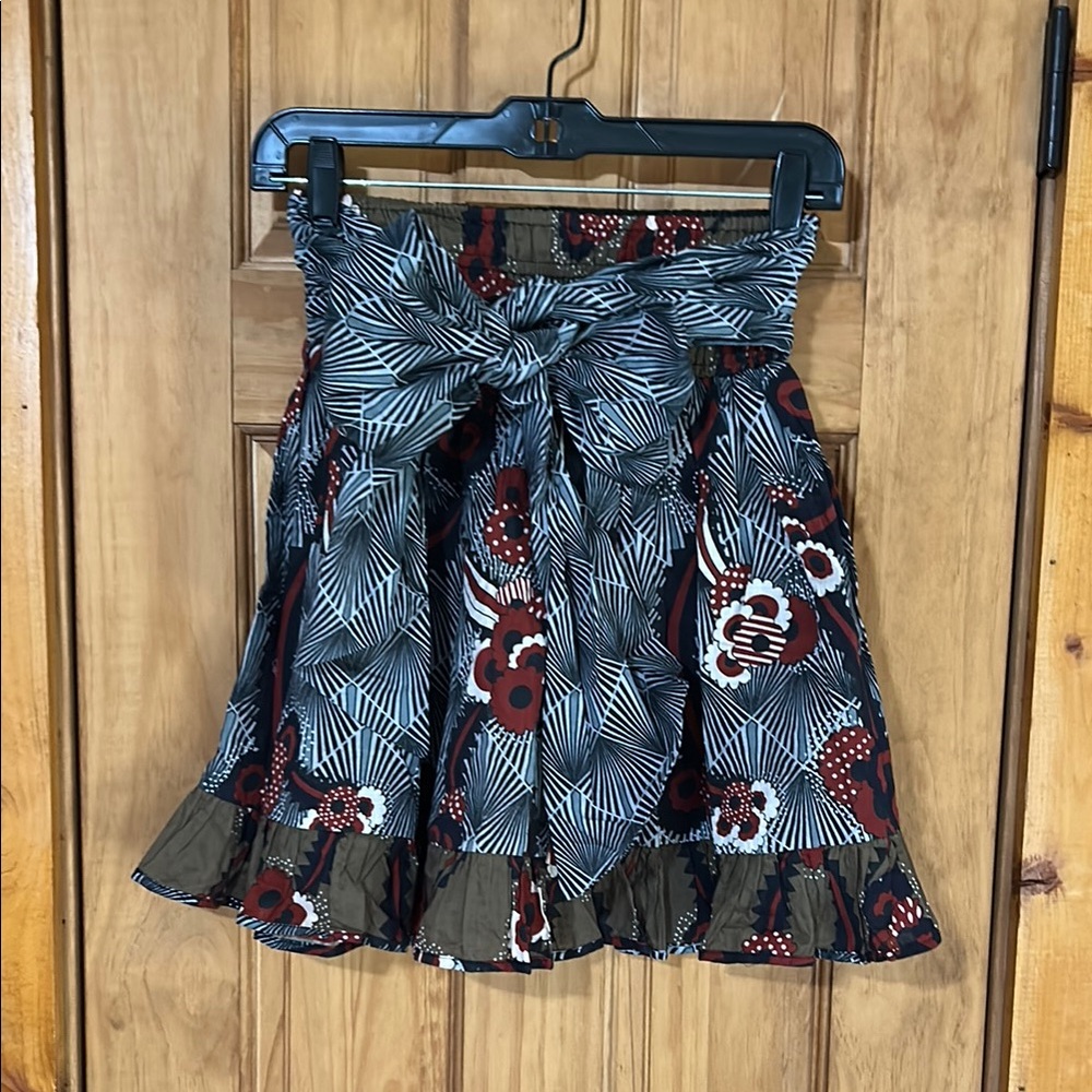 Floral Patterned Women's Skirt